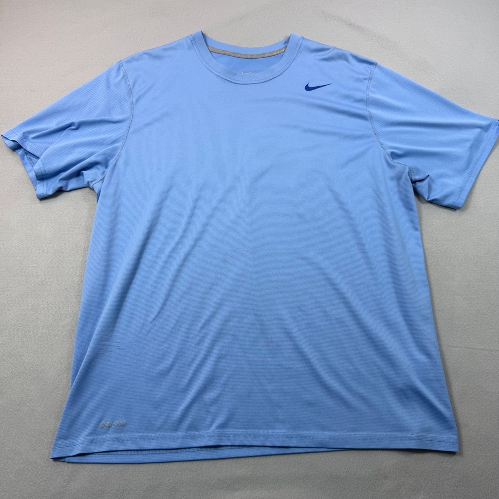 Nike Dri-FIT Mens XL Light Blue Short Sleeve Training Shirt 540572-412